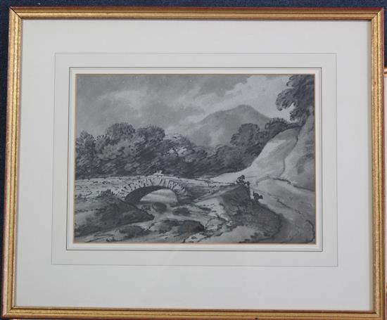 Doctor Thomas Monro (1759-1833) Rustic landscapes, largest 11 x 14in.